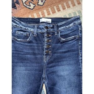VERVET Mid Rise Skinny Jeans Size 27 Denim Medium Wash Button Up